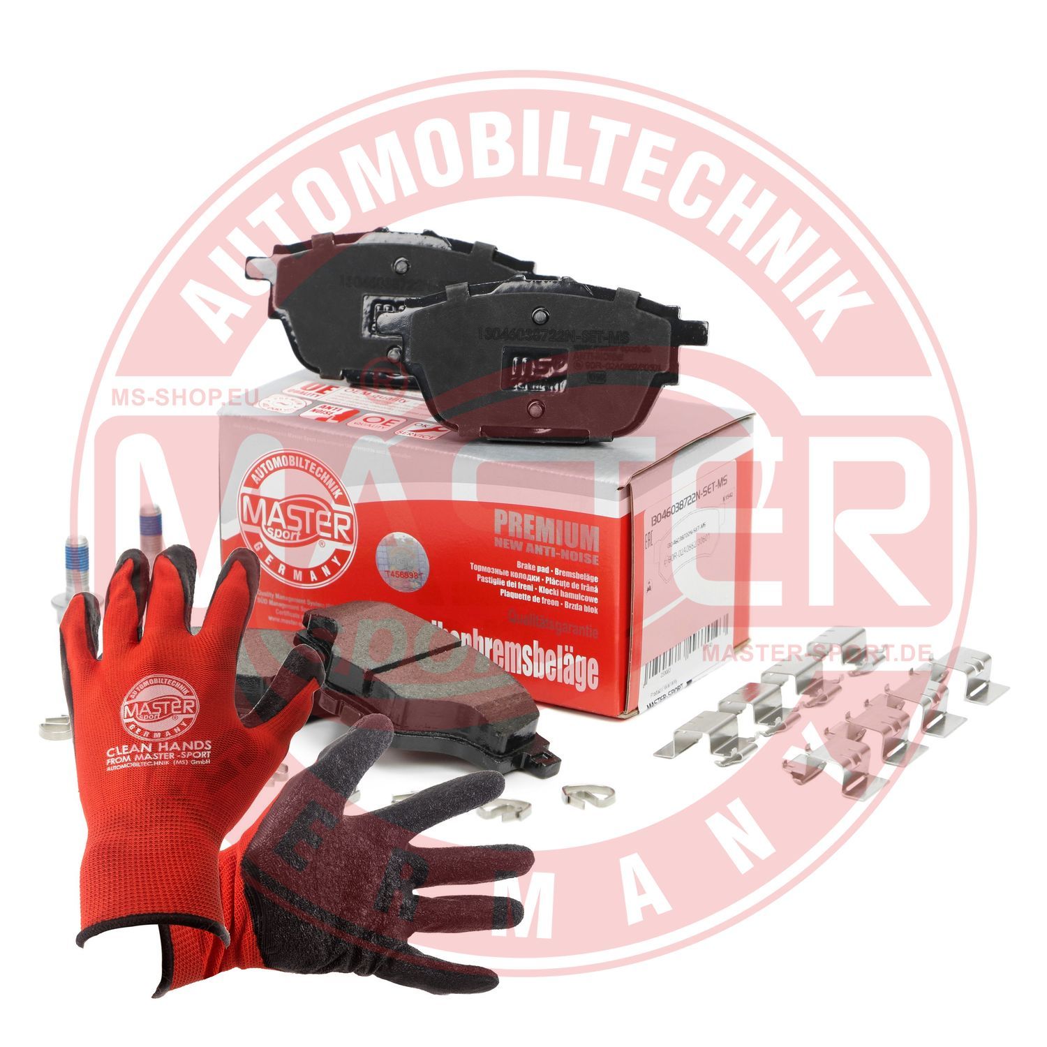 Zestaw klocków hamulcowych, hamulce tarczowe MASTER-SPORT GERMANY 13046038722N-SET-MSP