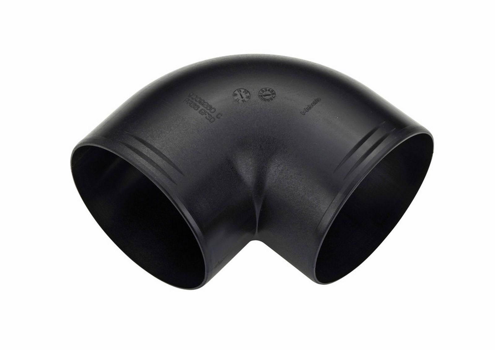 Canal de aer WEBASTO Elbow D90, plastic, black 1320706A