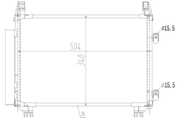 Condensator, climatizare MTR 13054609