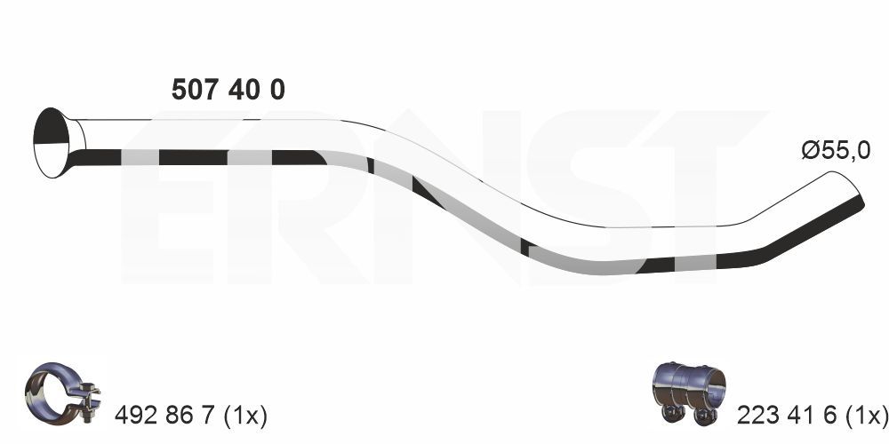 Rura wydechowa ERNST 507400