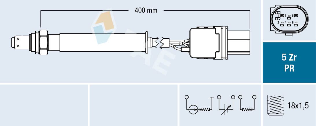 Sonda lambda FAE 75128