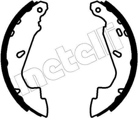 Zestaw szczęk hamulcowych METELLI 53-0790