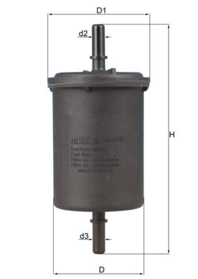 Palivový filtr MAHLE KL 416/1