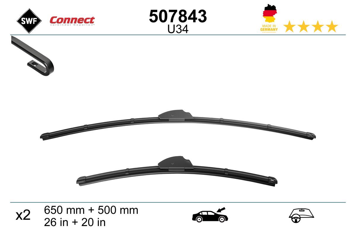 Pióro wycieraczki SWF 507843