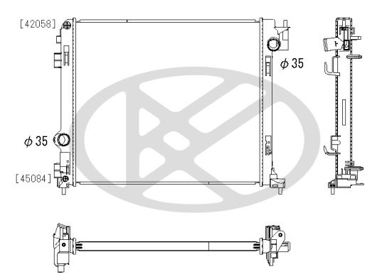 Radiator, racire motor KOYORAD PL023483