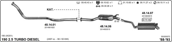 Układ wydechowy IMASAF 553000072