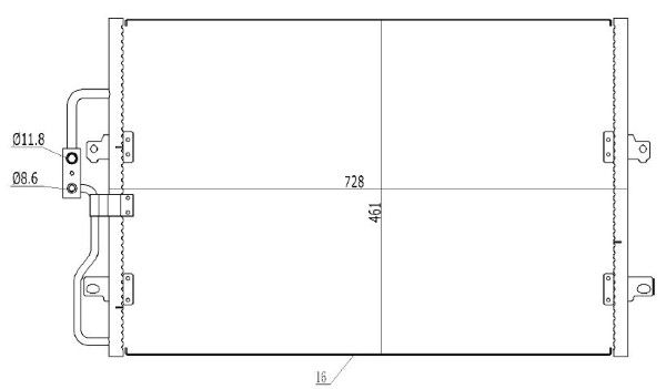 Condensator, climatizare MTR 13054484