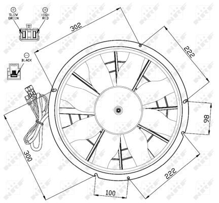 Ventilateur, refroidissement du moteur