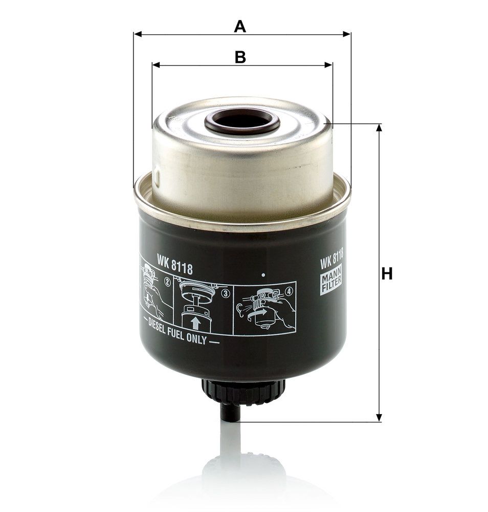 Levně Palivový filtr MANN-FILTER WK 8118