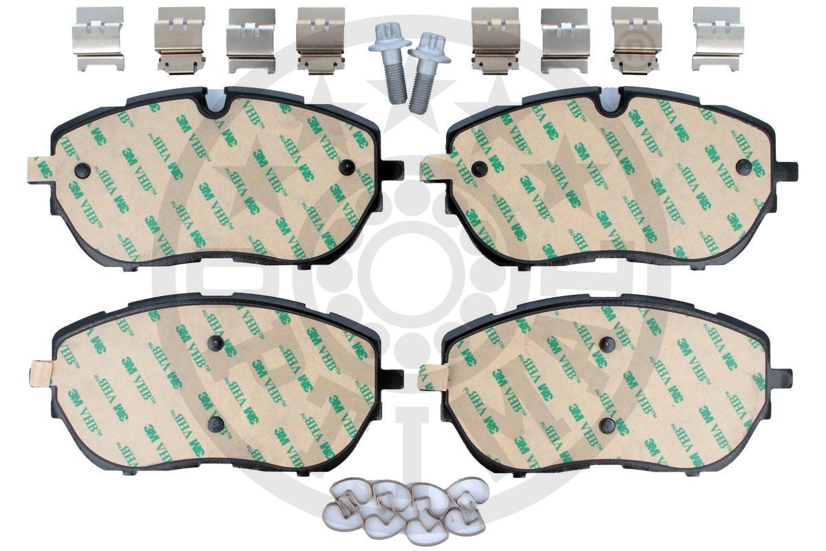 Zestaw klocków hamulcowych, hamulce tarczowe OPTIMAL BP-12856