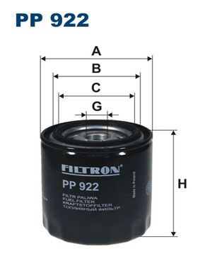 Palivový filtr FILTRON PP 922