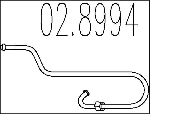 Conector teava, sistem de esapament MTS 02.8994