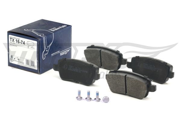 Levně Sada brzdových destiček, kotoučová brzda TOMEX Brakes 16-74