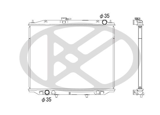 Radiator, racire motor KOYORAD PL022158