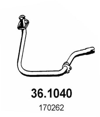 Rura wydechowa ASSO 36.1040