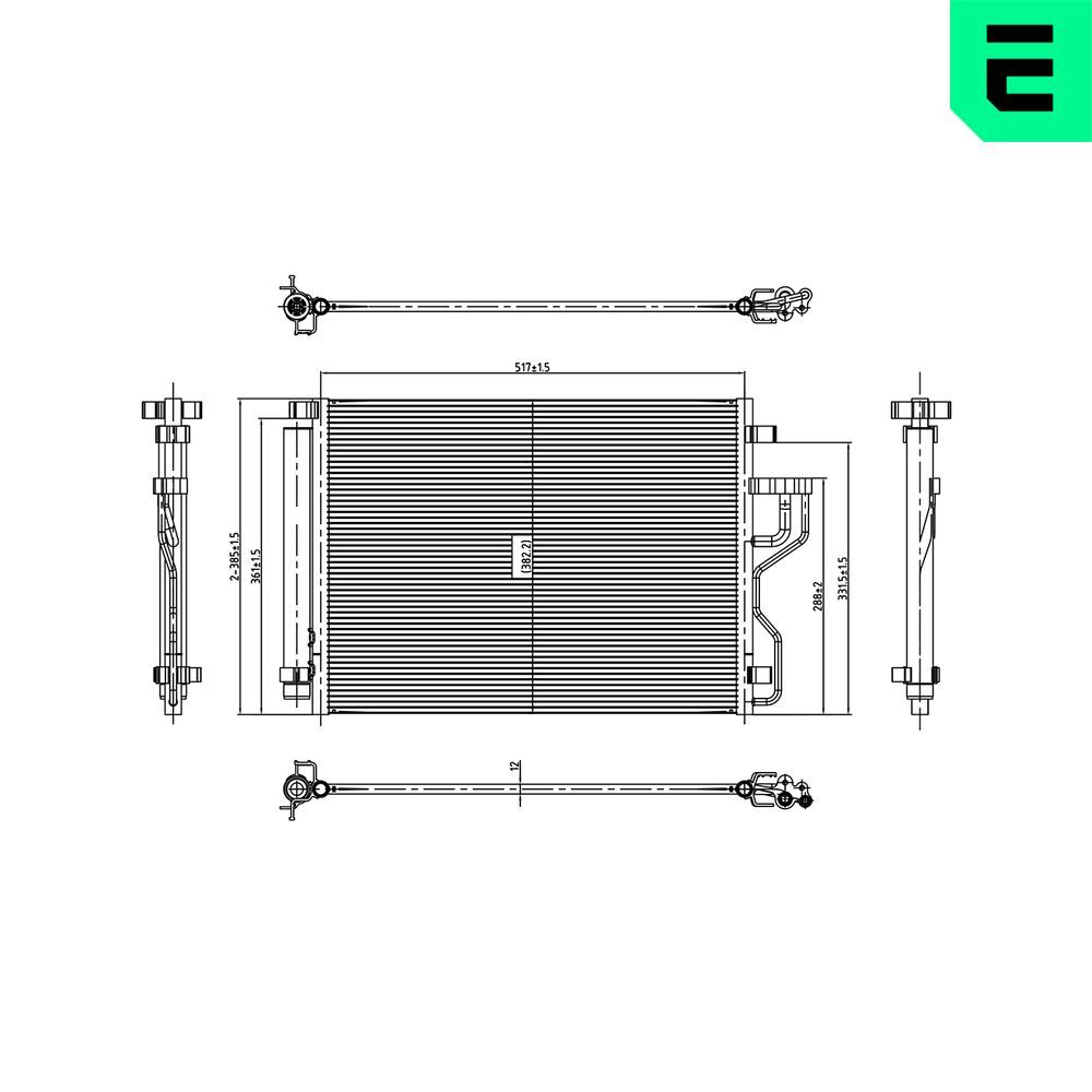 Condensator, climatizare ERA 667486