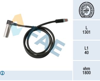 Czujnik, prędkość obrotowa koła FAE 78363