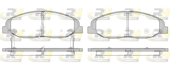 Zestaw klocków hamulcowych, hamulce tarczowe ROADHOUSE 21334.02