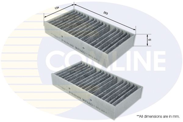 Filtr, wentylacja przestrzeni pasażerskiej COMLINE EKF427A-2