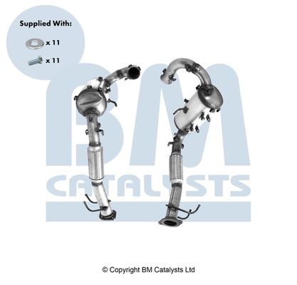 Filtr sadzy / filtr cząstek stałych, układ wydechowy BM CATALYSTS 2064103
