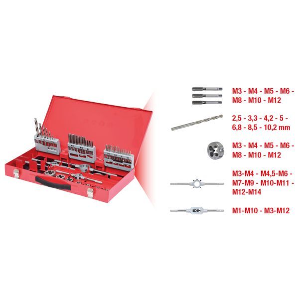 E-shop Sada náradia pre rezanie závitov KS TOOLS 331.0644