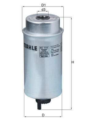 Palivový filter MAHLE KC 116