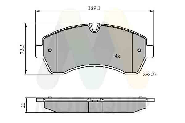 set placute frana,frana disc MOTAQUIP LVXL1314