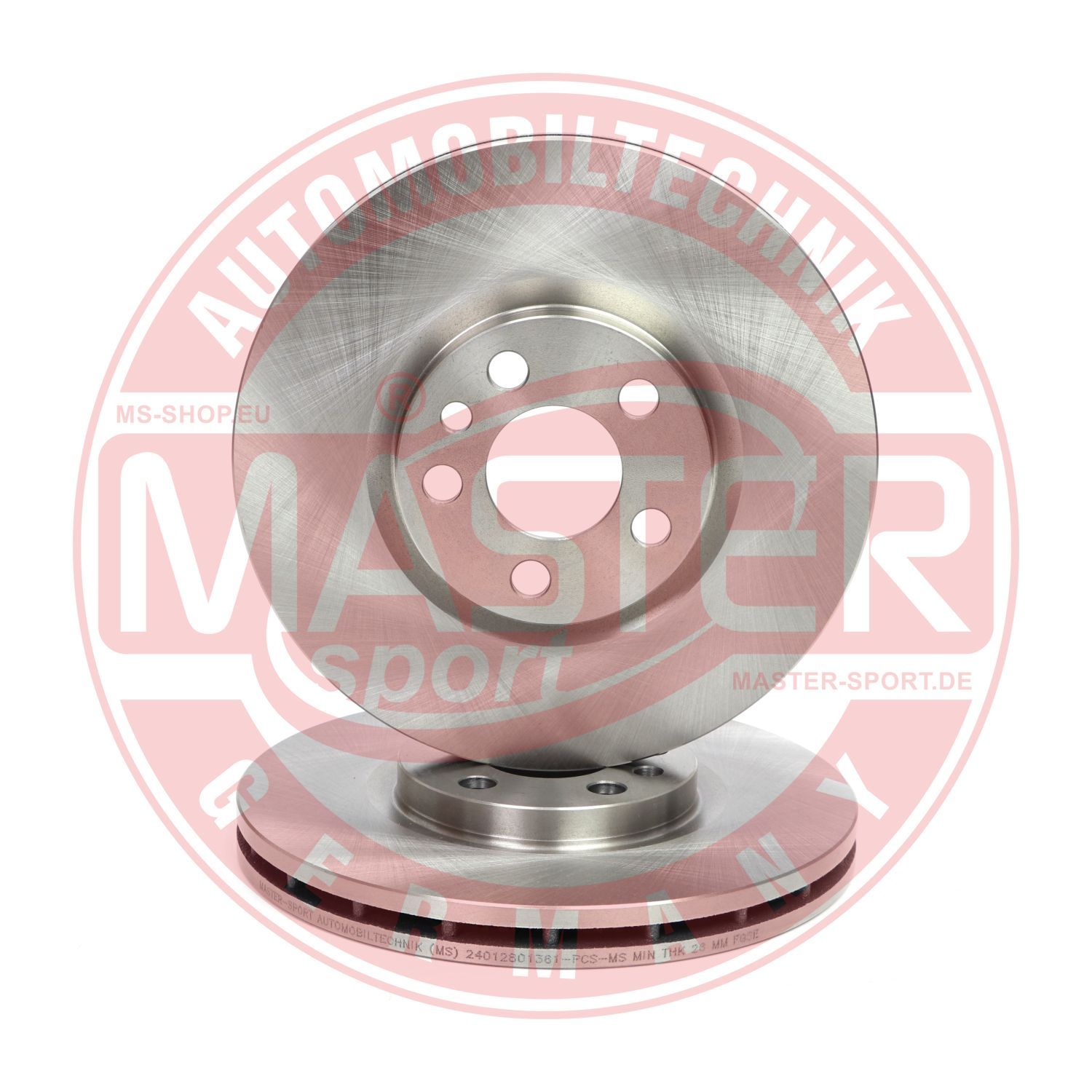 Tarcza hamulcowa MASTER-SPORT GERMANY 24012801361-SET-MS
