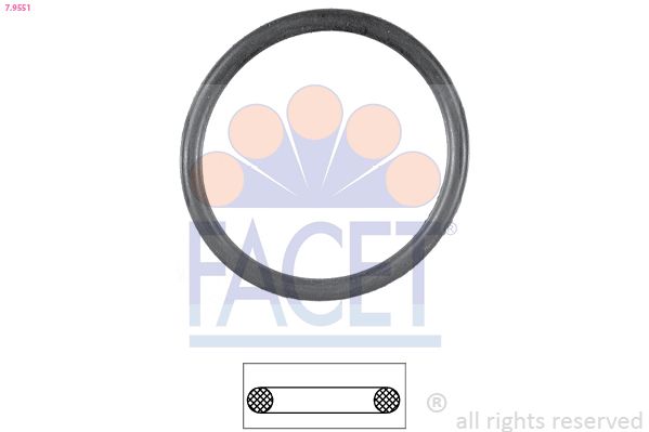 Uszczelka, termostat FACET 7.9551