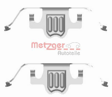 Set accesorii, placute frana METZGER 109-1695
