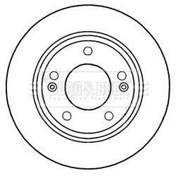 Tarcza hamulcowa BORG & BECK BBD5257