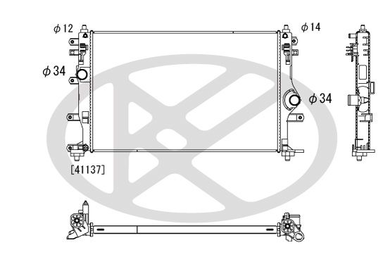 Radiateur, refroidissement du moteur