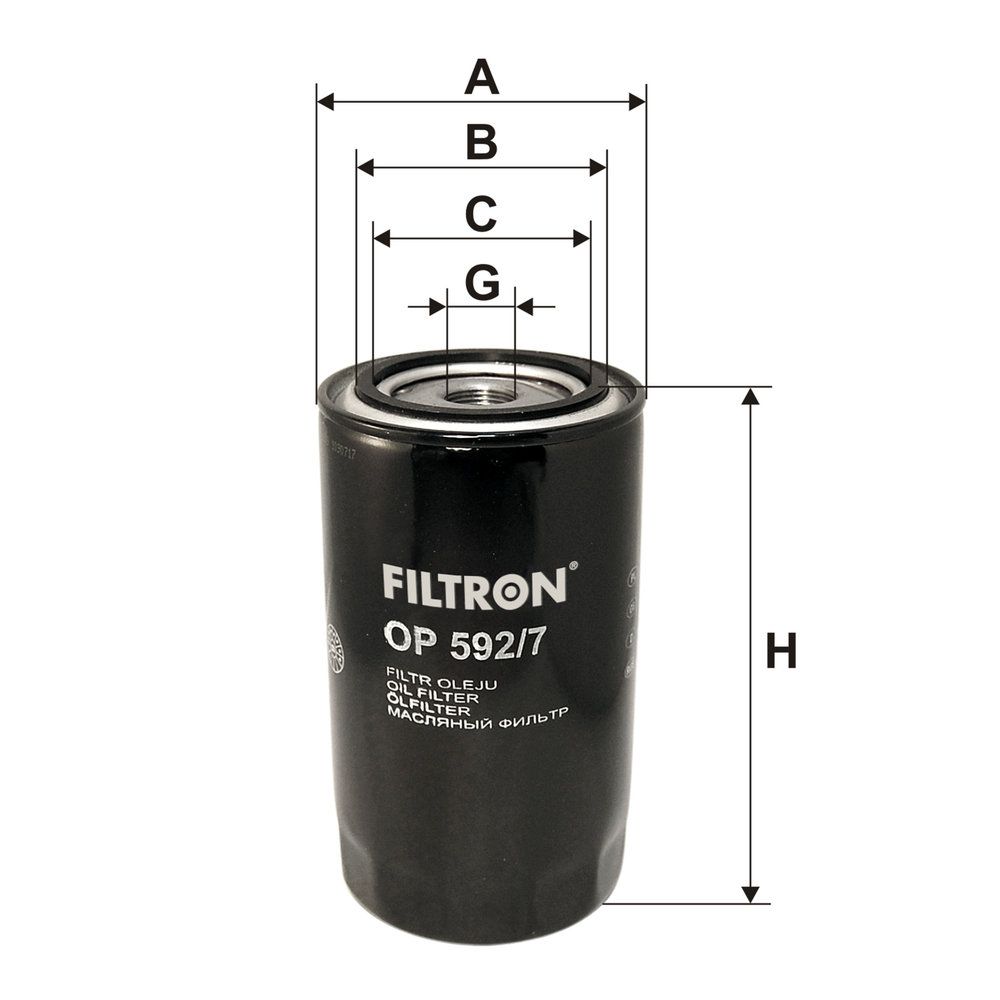 Levně Olejový filtr FILTRON OP 592/7