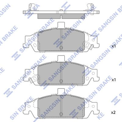 set placute frana,frana disc HI-Q SP1269