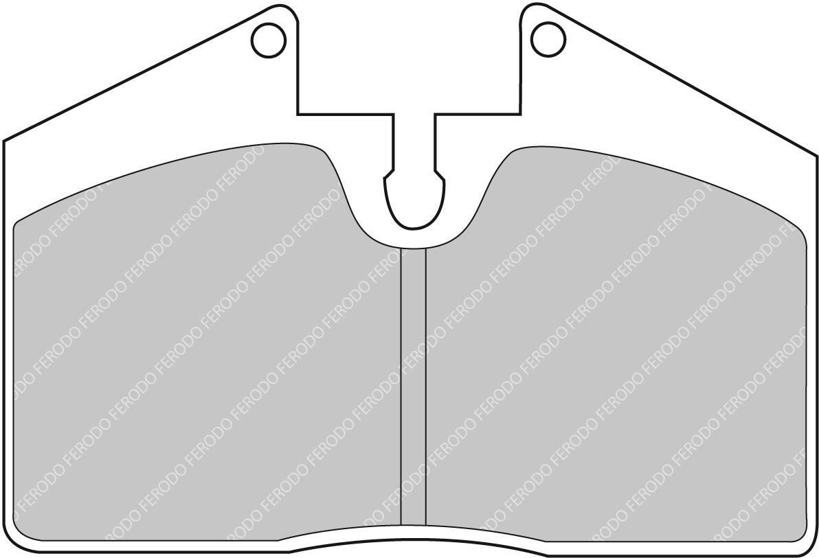set placute frana,frana disc FERODO FDS451