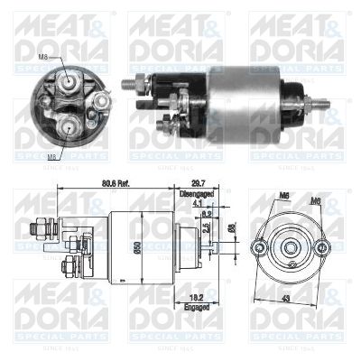 Włącznik elektromagnetyczny, rozrusznik MEAT & DORIA 46283