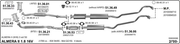 Układ wydechowy IMASAF 558000086