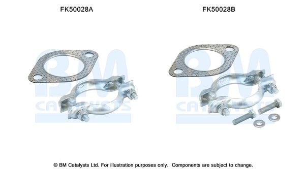 Zestaw montażowy, rura wydechowa BM CATALYSTS FK50028