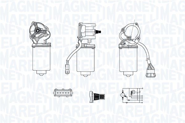Silnik wycieraczek MAGNETI MARELLI 064378600010