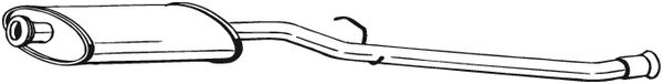 Tłumik środkowy KLOKKERHOLM 278-855