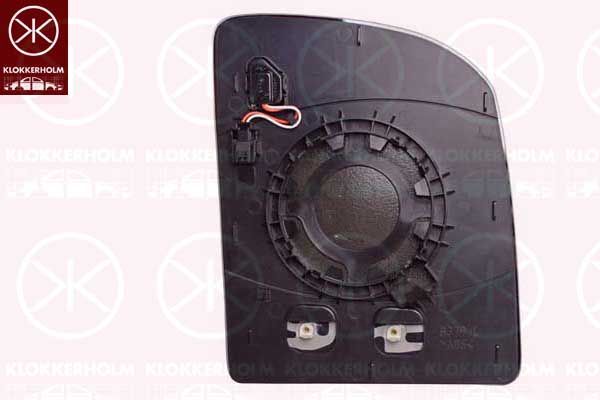 Szkło lusterka, lusterko zewnętrzne KLOKKERHOLM 95651066