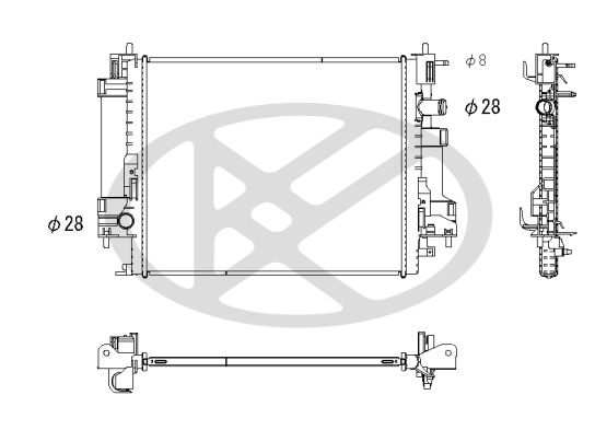 Radiator, racire motor KOYORAD PL493550