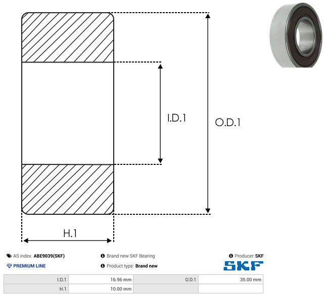 Levně Ložisko AS-PL ABE9039(SKF)