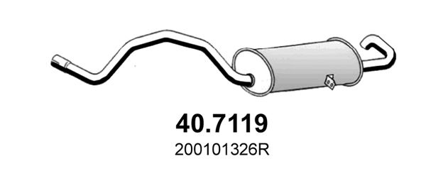 Tłumik końcowy ASSO 40.7119