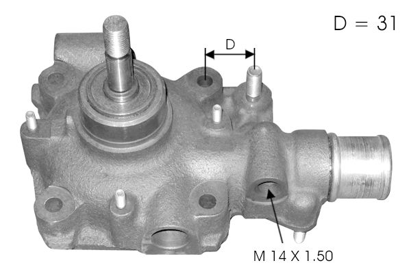 Pompe à eau, refroidissement du moteur