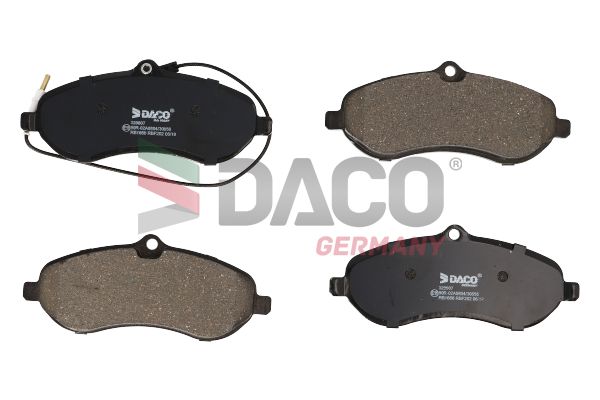 Zestaw klocków hamulcowych, hamulce tarczowe DACO GERMANY 320607