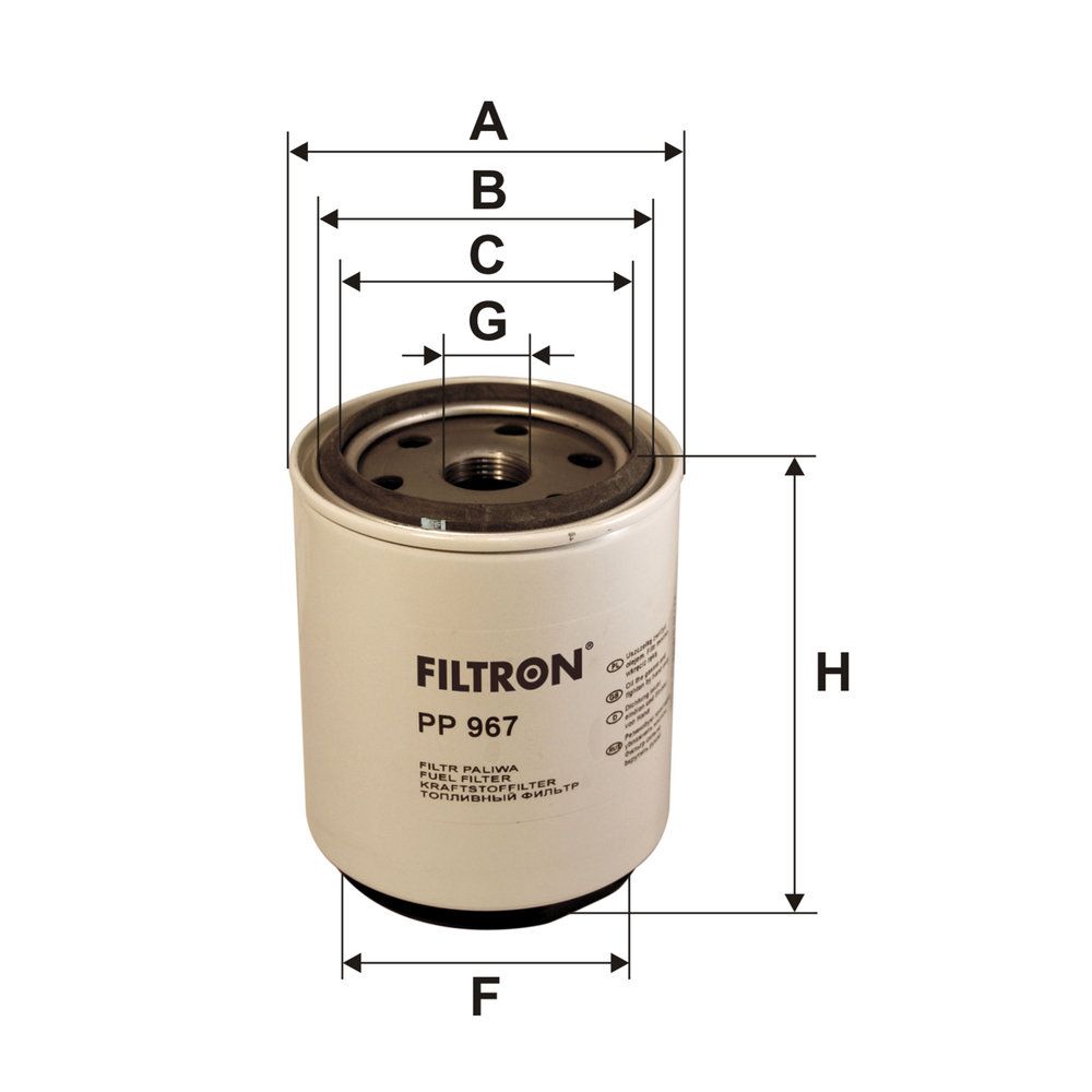 Levně Palivový filtr FILTRON PP 967