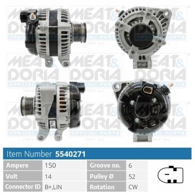Alternator MEAT & DORIA 5540271