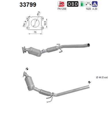 Katalizator AS 6C0254501SX