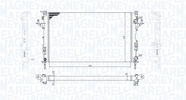 Chłodnica, układ chłodzenia silnika MAGNETI MARELLI 350213185800